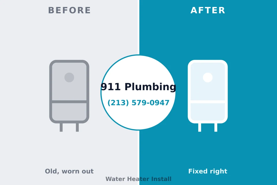 Before and after: plumbing company Boynton Beach, FL